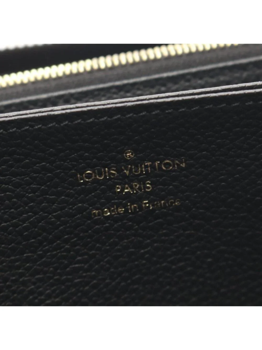 Louis Vuitton Round Wallet Zippy Monogram Empreinte Noir Leather